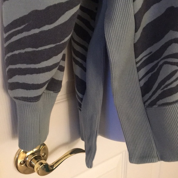 Sage Green Animal Print Sweatshirt - Picture 5 of 15